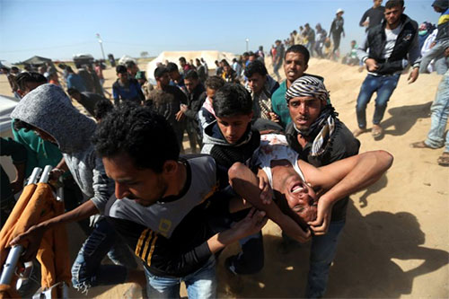 represión de la ocupación israelí contra palestinos